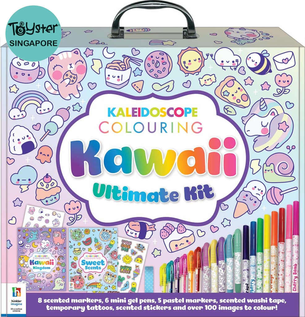 Hinkler Kaleidoscope Colouring: Kawaii Ultimate Activity Kit Hinkler