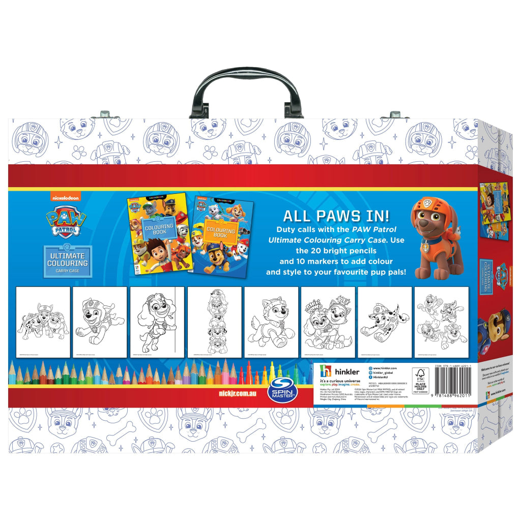 Hinkler Kaleidoscope Paw Patrol Ultimate Colouring Carry Case HINKLER