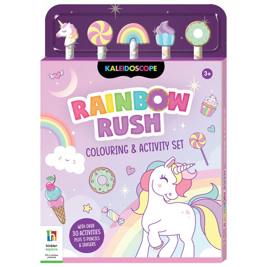 Hinkler Rainbow Rush Colouring & Activity Set Unbinders