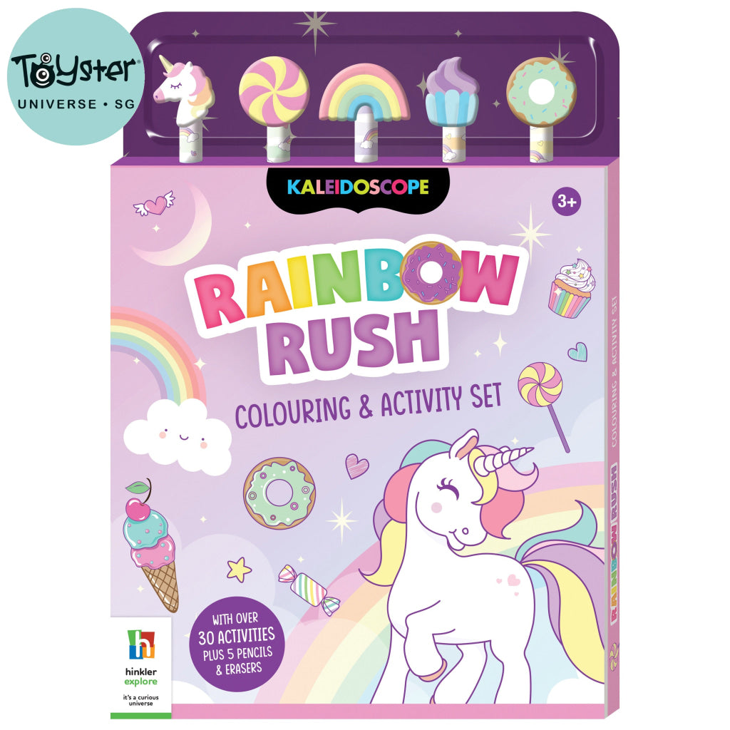 Hinkler Rainbow Rush Colouring & Activity Set Unbinders