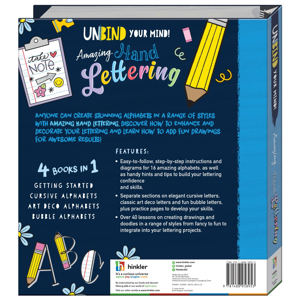 Hinkler Unbinders: Amazing Hand Lettering Unbinders