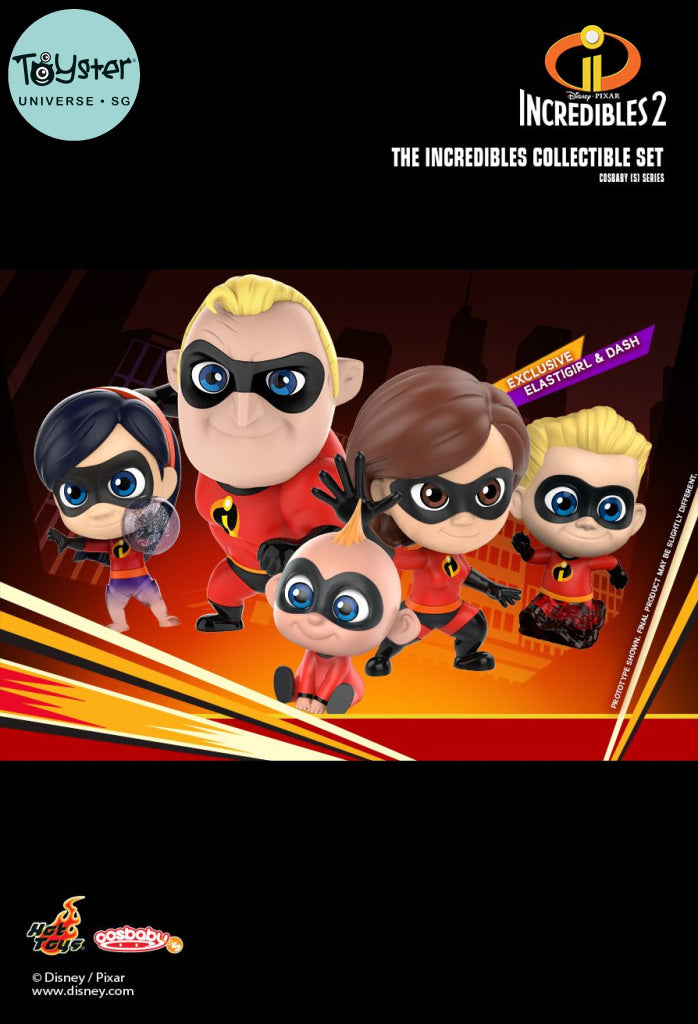 Hot Toys Cosbaby Incredibles2 Collectible Set Disney Pixar