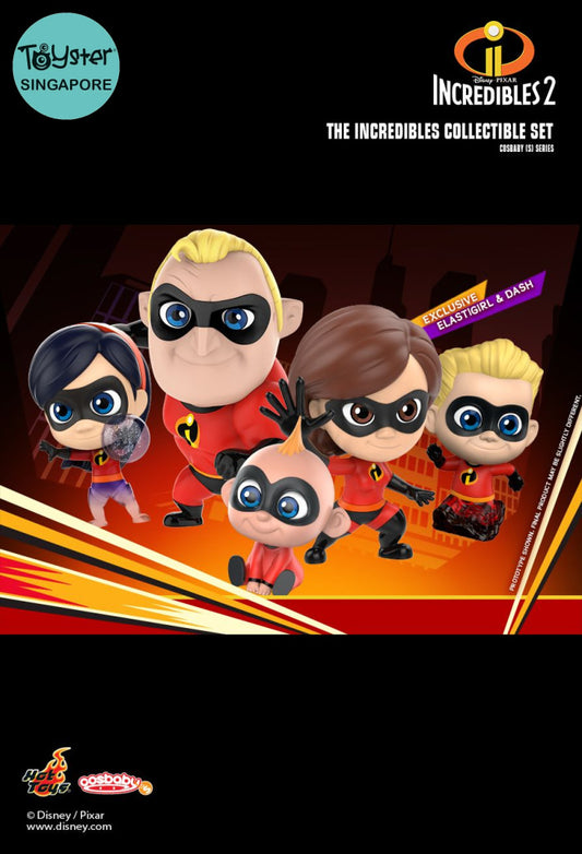 Hot Toys Cosbaby Incredibles2 Collectible Set Disney Pixar