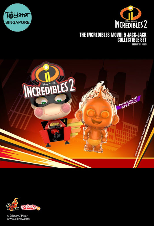 Hot Toys Cosbaby Incredibles2 Movbi And Jack-Jack Collectible Set Disney Pixar