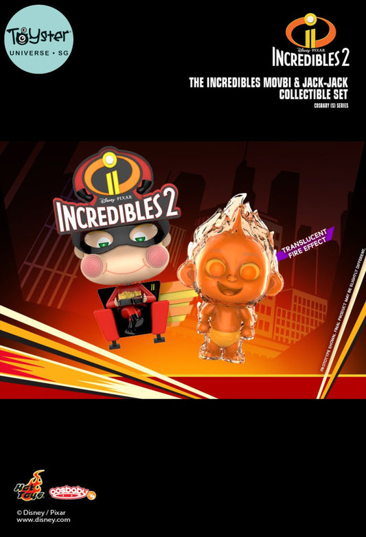 Hot Toys Cosbaby Incredibles2 Movbi And Jack-Jack Collectible Set Disney Pixar