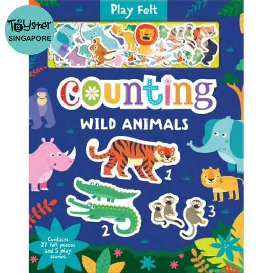 Imagine That - Play Felt Counting Wild Animals Soft Books