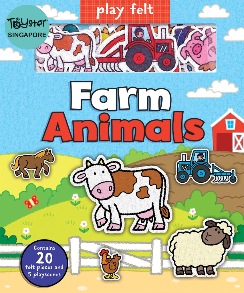 Imagine That - Play Felt Farm Animals Soft Books