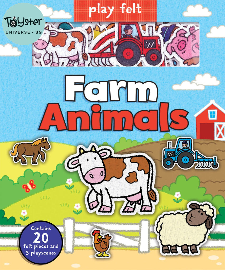 Imagine That - Play Felt Farm Animals Soft Books