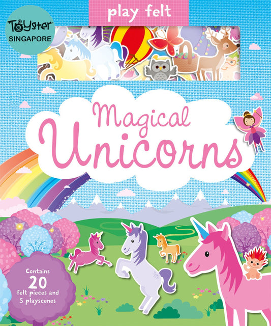 Imagine That - Play Felt Magical Unicorns Soft Books