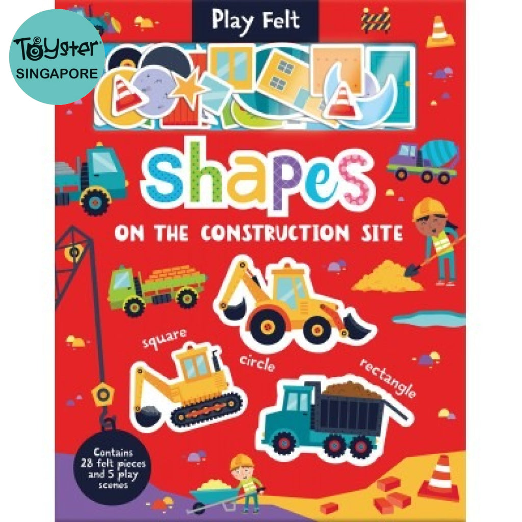 Imagine That - Play Felt Shapes On The Construction Site Soft Books