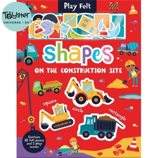 Imagine That - Play Felt Shapes On The Construction Site Soft Books