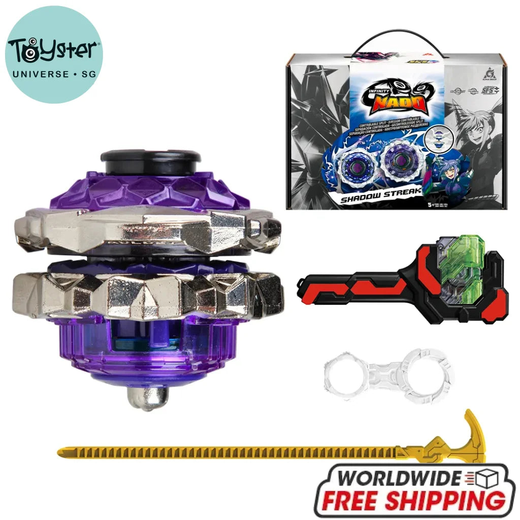 Infinity Nado 3 Original Crack Series 2 In1 Split Transforming Metal Gyro Battle Spinning Top