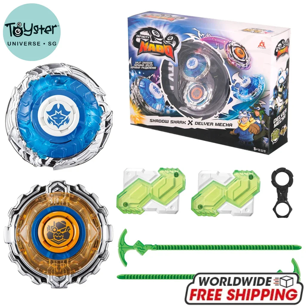 Infinity Nado 3 Original Split Series Metal Gyro Battle Set Infinity Nado