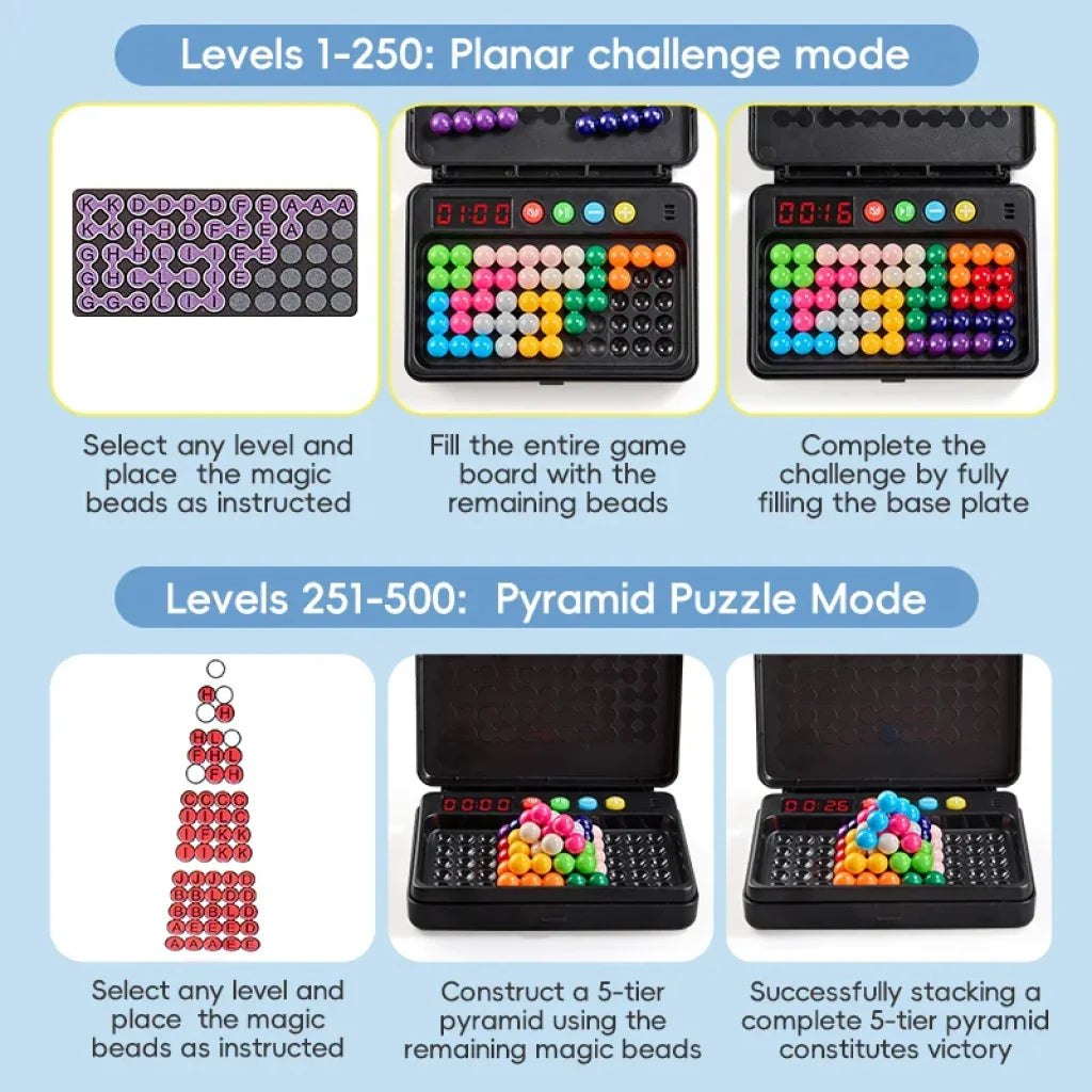 IQ Puzzle Smart Challenge Game With Timer 500 Levels - 500 Levels IQ Toy / China Mainland