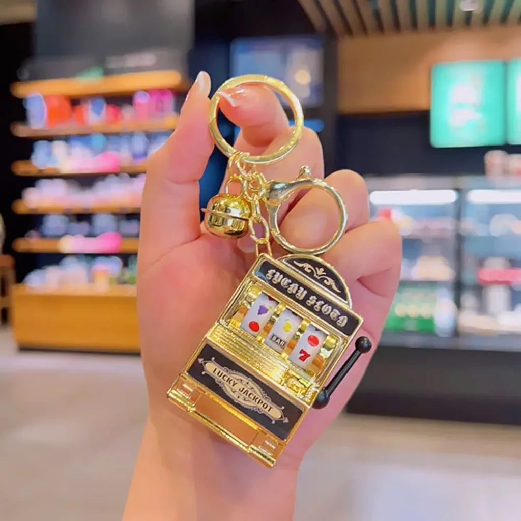 Jackpot Machine Keychain Gold2