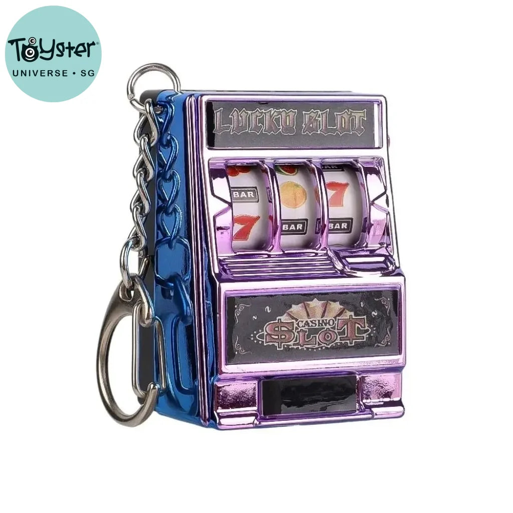 Jackpot Machine Keychain Purple