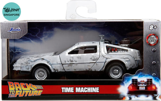 Jada Back To The Future Ghostbusters Time Machine Frost -1:32 Die-Cast Vehicle
