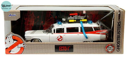Jada Hollywood Rides Ghostbusters Ecto-1 1:24 Die-Cast Vehicle Back To The Future