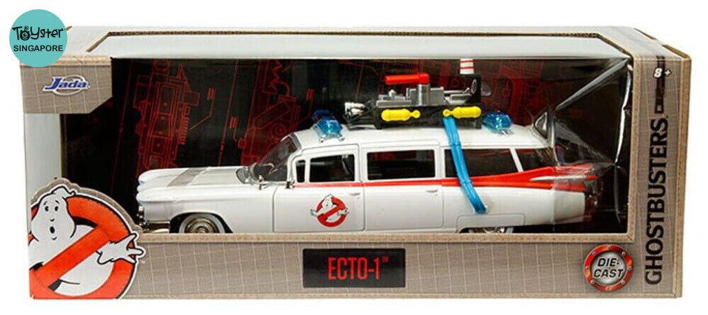 Jada Hollywood Rides Ghostbusters Ecto-1 1:24 Die-Cast Vehicle Back To The Future
