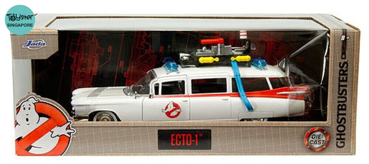 Jada Hollywood Rides Ghostbusters Ecto-1 1:24 Die-Cast Vehicle Back To The Future