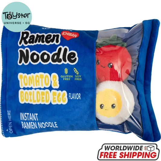 Japan Ramen Snack Throw Pillow In a Bag Stuffed