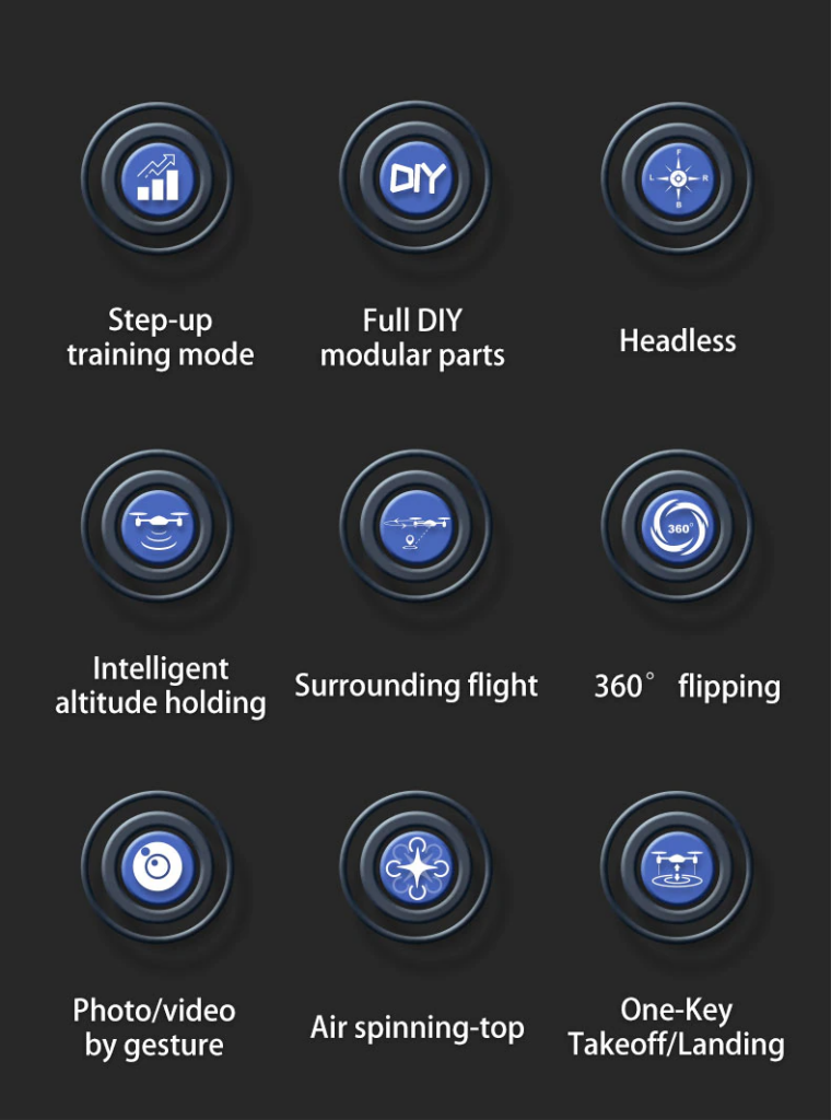 Jjrc H108 Diy Assembly Rc Drone - Orange