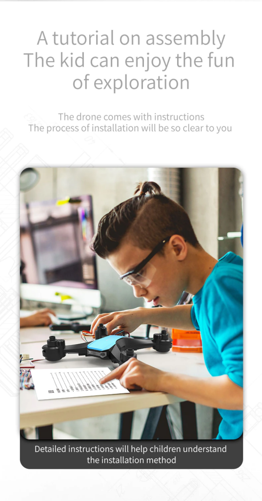 Jjrc H108 Diy Assembly Rc Drone - Orange