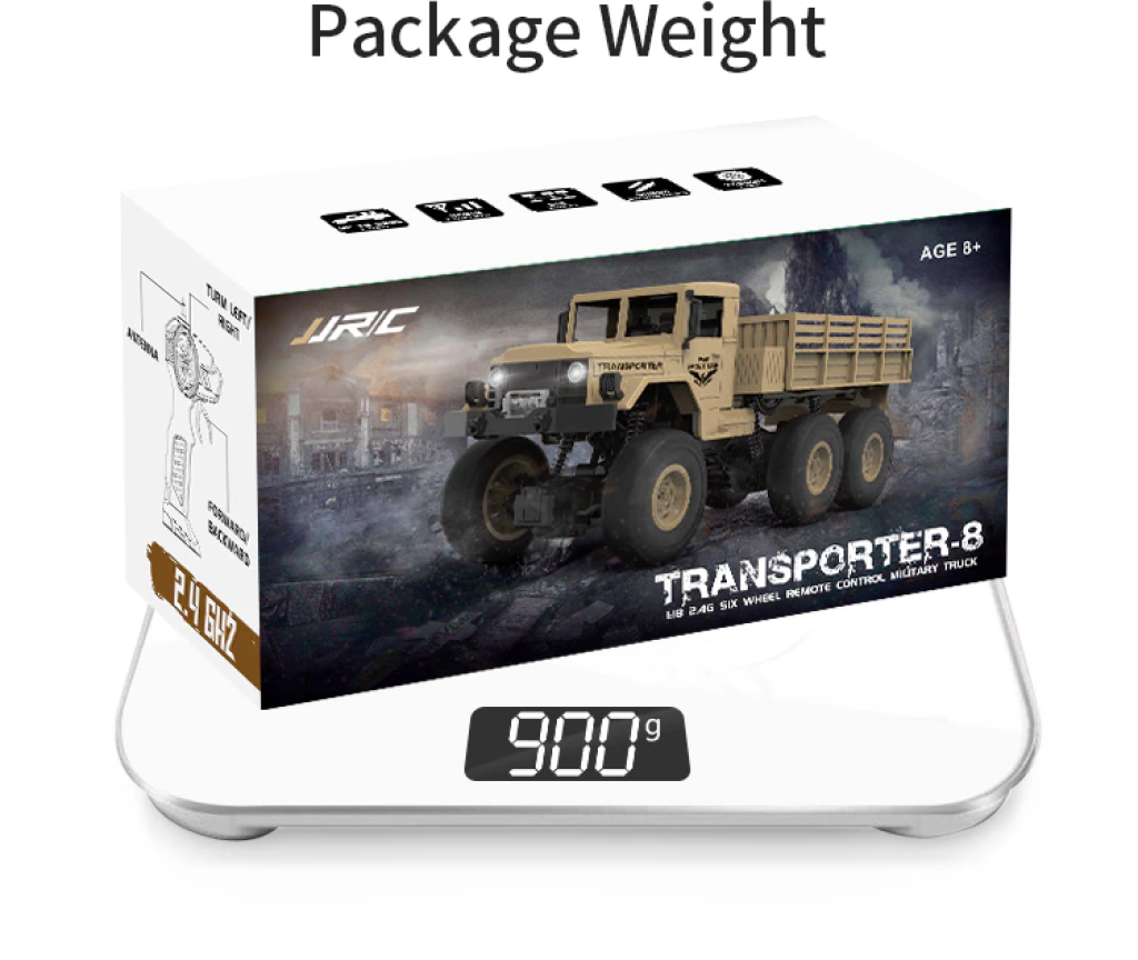 Jjrc Q68 Rc 1:18 2.4G 4Wd Tracked Off-Road Military Truck - Green