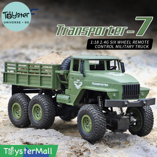 Jjrc Q68 Rc 1:18 2.4G 4Wd Tracked Off-Road Military Truck - Green