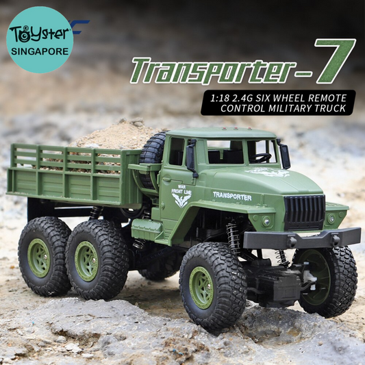 Jjrc Q68 Rc 1:18 2.4G 4Wd Tracked Off-Road Military Truck - Green