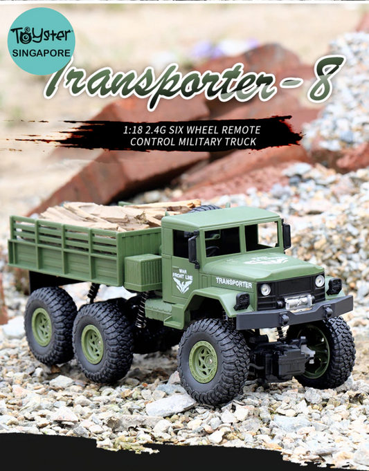 Jjrc Q69 Rc 1:18 2.4G 4Wd Tracked Off-Road Military Truck - Green