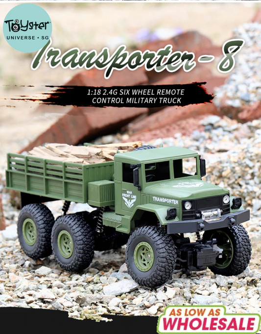 Jjrc Q69 Rc 1:18 2.4G 4Wd Tracked Off-Road Military Truck - Green