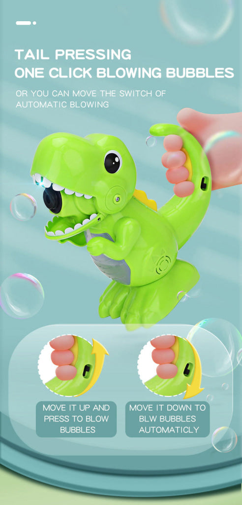 Jjrc V06 Dinosaur Electric Bubble Machine - Green