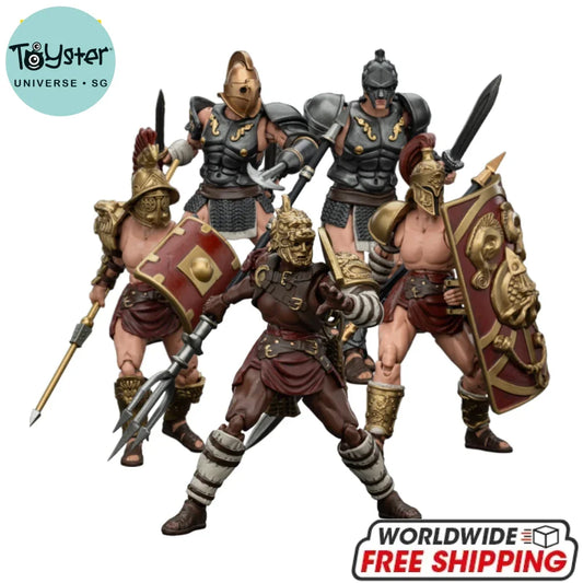 JOYTOY 1/18 Action Figures Anime 10.8cmRoman Gladiator Hasta Thraex Dimachaerus Retiarius Secutor Gladiator