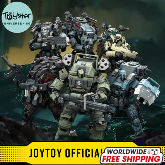 JOYTOY Dark Source 1/25 Action Figures APOC Series Annihilator Falcon Iron Assault Bedrock Sentence Storm Dauntless Mech