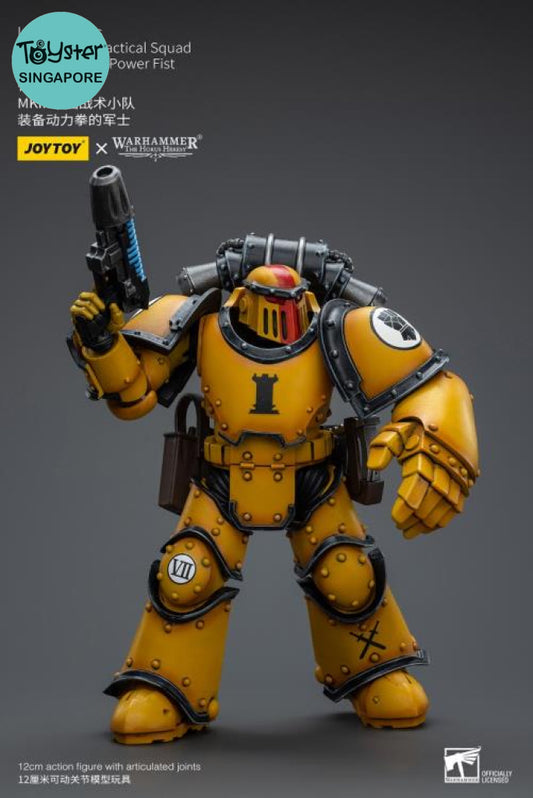 Joytoy Imperial Fists Legion Mkiii Tactical Squad Sergeant With Power Fist Jt9060 Warhammer 40K