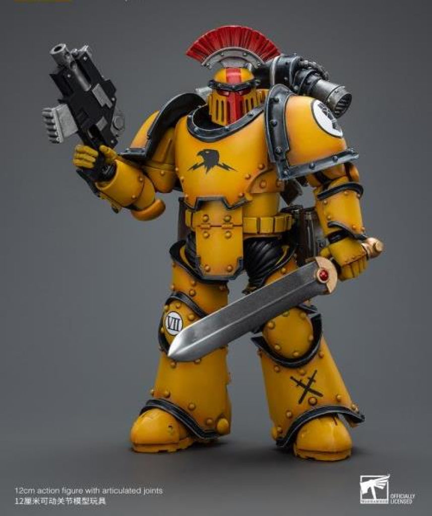 Joytoy Imperial Fists Legion Mkiii Tactical Squad Sergeant With Power Sword Jt9046 Warhammer 40K