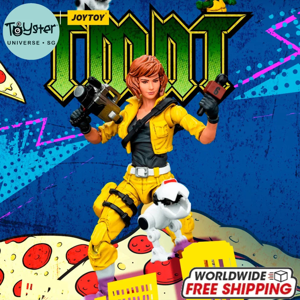 JOYTOY TMNT 1/18 Action Figures Anime 10.6cm TMNT-April O’Neil TMNT-Splinter