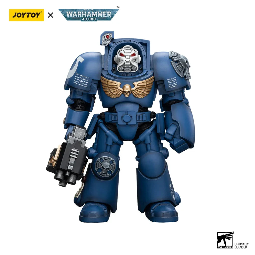 JOYTOY Warhammer 40k 1/18 Action Figures 14.3cm Ultramarines Terminator Squad - Storm Bolter / 14.3cm
