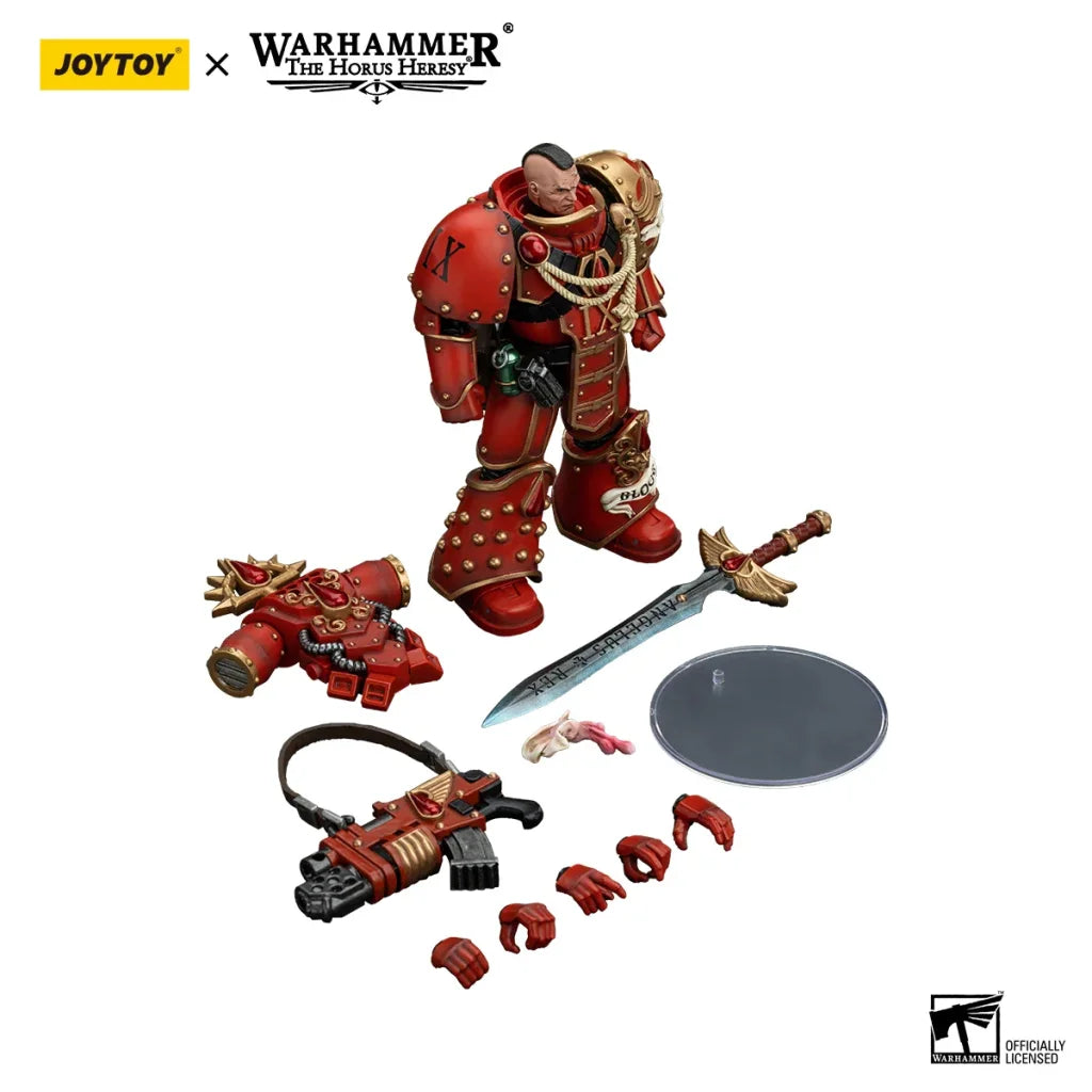 JOYTOY Warhammer 40k 1/18 Action Figures Anime 12.6cm Blood Angels Raldoron First Captain of the Blood Angels - 12.6