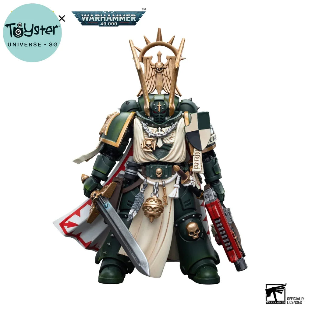 JOYTOY Warhammer 40k 1/18 Action Figures Anime 12cm Dark Angels Master Lazarus - Master Lazarus / 12cm