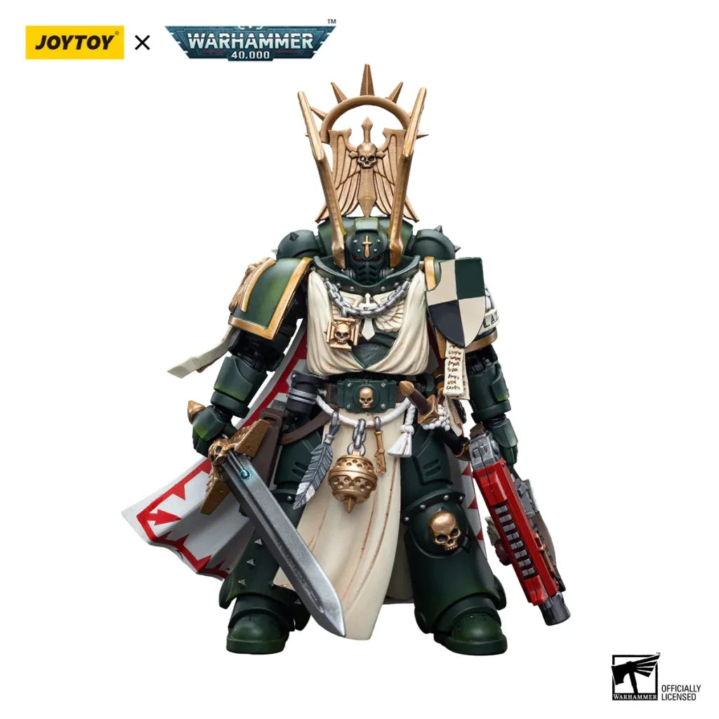 JOYTOY Warhammer 40k 1/18 Action Figures Anime 12cm Dark Angels Master Lazarus - Master Lazarus / 12cm