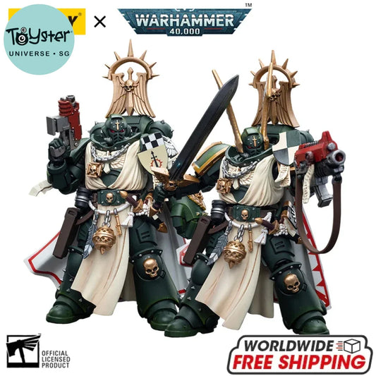 JOYTOY Warhammer 40k 1/18 Action Figures Anime 12cm Dark Angels Master Lazarus Master with Power Fist
