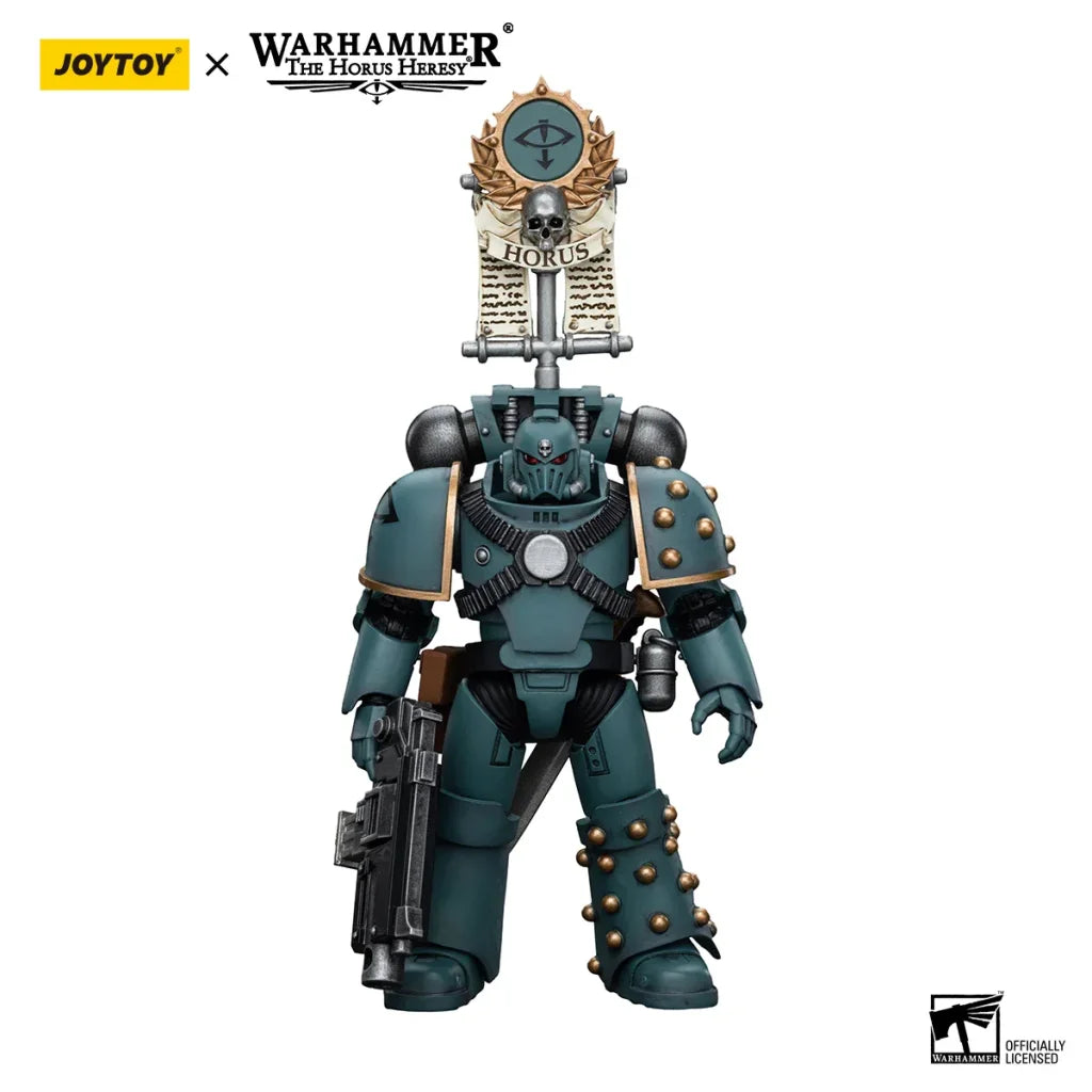 JOYTOY Warhammer 40k 1/18 Action Figures Anime 12cm Sons of Horus MKIV Tactical Squad Collection Model Toys - Legion
