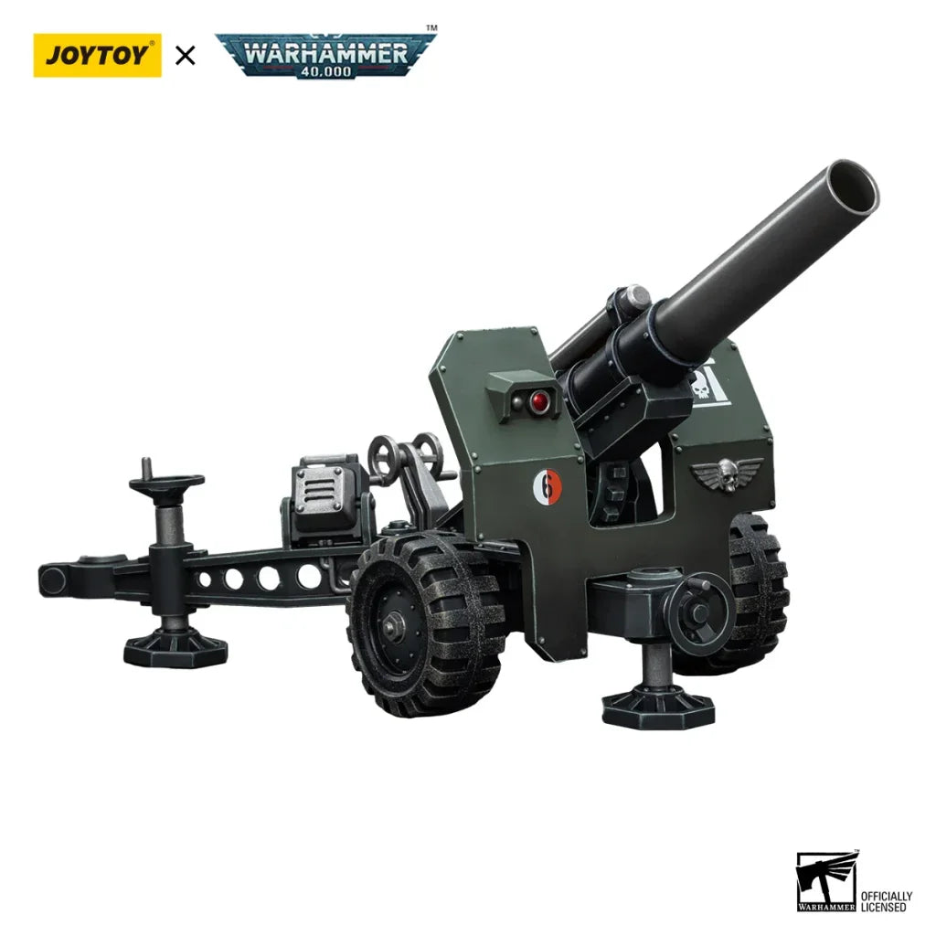 JOYTOY Warhammer 40k 1/18 Action Figures Anime Astra Militarum Ordnance Team with Bombast Field Gun Mobile Soldier