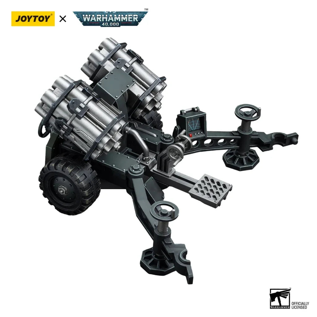 JOYTOY Warhammer 40k 1/18 Action Figures Anime Astra Militarum Ordnance Team with Malleus Rocket Launcher Soldier Model