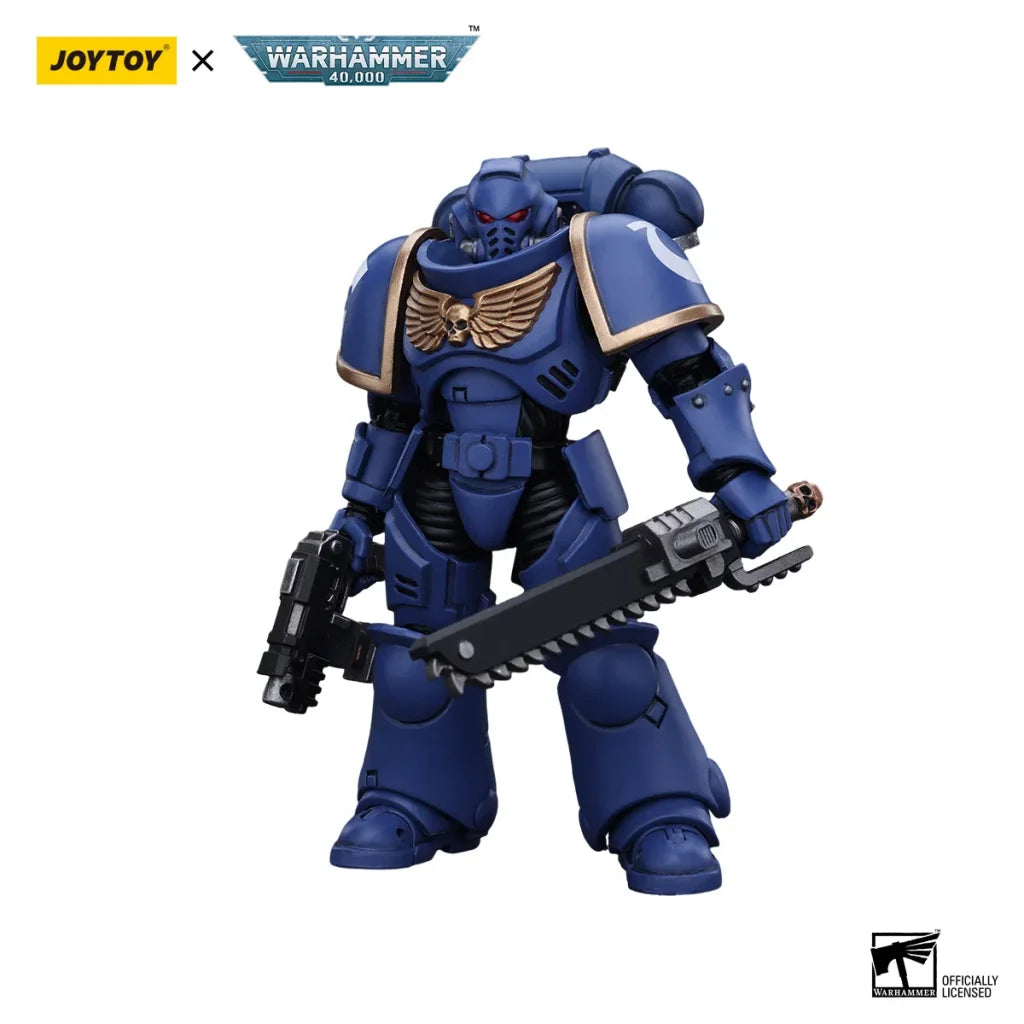JOYTOY Warhammer 40k 1/18 Action Figures Anime Space Marines Ultramarines Outriders Brother Catonus - Catonus / 12.1cm