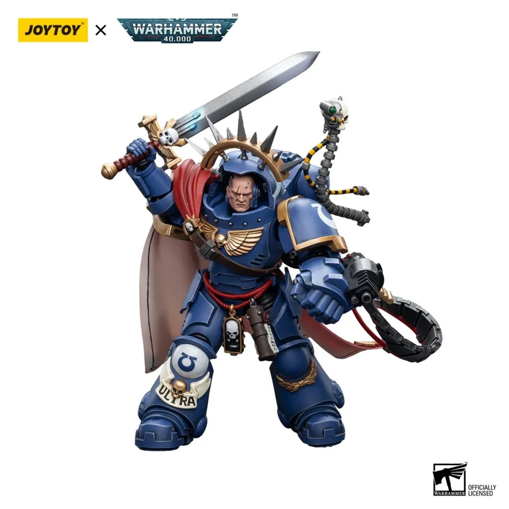 JOYTOY Warhammer 40k 1/18 Action Figures Anime Ultramarines Captain in Gravis Armour - Gravis Armour / 12cm