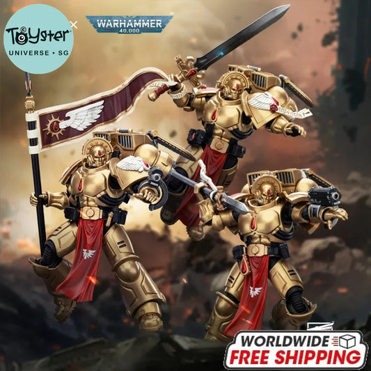 JOYTOY Warhammer 40k 1/18 Action Figures Blood Angels Sanguinary Guard with Inferno Pistol and Encarmine Blade