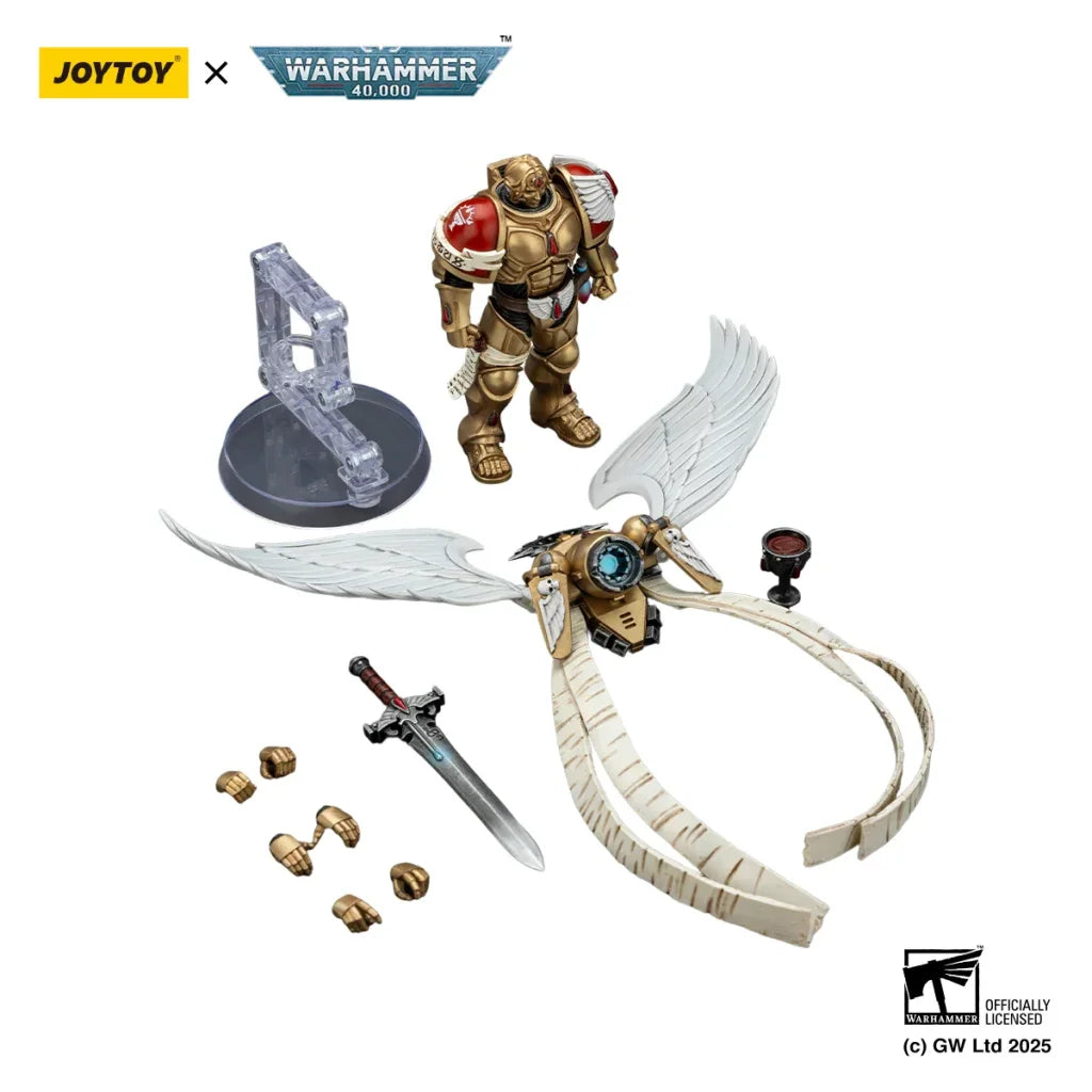 JOYTOY Warhammer 40k 1/18 Action Figures Blood Angels The Sanguinor with Encarmine Broadsword - Broadsword / 12.5cm